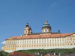 The exterior of the Abbey at Melk