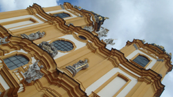 Façade of the Church in the Benedictine Monastry in Melk