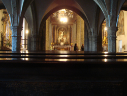 Interior of the Church of St Blasius in Salzburg