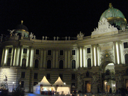 The Hofburg Palace in Vienna by Night