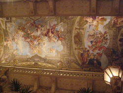 Cieling of the stairs at the Im Kinsky auctioneers in Vienna, Austria
