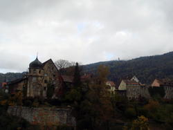 Berginsel in Bregenz - the old town of Bregenz perched upon a hill overlooking the main town