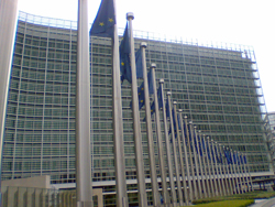 European Commission Building in the EU District of Brussels, Belgium