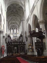 Interior of the Jakobskerk (Church of St James) in Antwerp