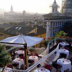 Image reproduced with kind permission of Hotel Raphael - View from the rooftop restaurant of the Hotel Raphael