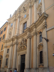 Façade of Chiesa Della SS Trinita Degli Spagnoli