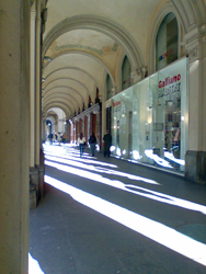 Arcades in Turin