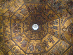 Cieling of the Baptistry in Florence, Italy