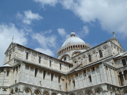 Exterior of the Cathedral in Pisa, Tuscany