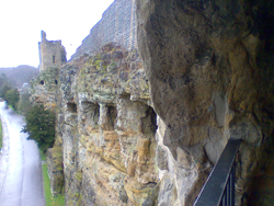 Exterior wall of the Bock Casemates in Luxembourg