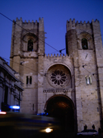 The Se Cathedral in Alfama in Lisbon, Portugal