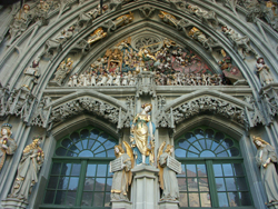 The central door on Berne Münster showing the last Judgement