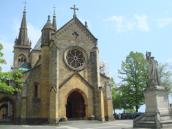 Exterior of the Collegial Church in Neuchâtel