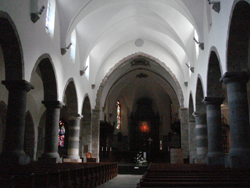 Interior of the church at the Abbey of Saint Maurice