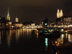 Zürich - skyline by night