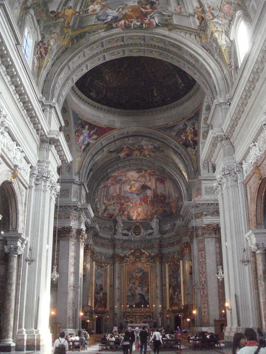 Rome - interior of St Ignatius Church