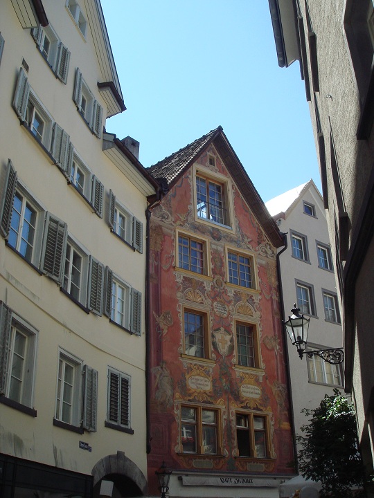 Chur - façade of an old town building