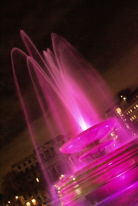 London - Fountains at Trafalgar Square