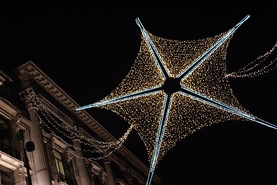London - Christmas lights on Oxford Street