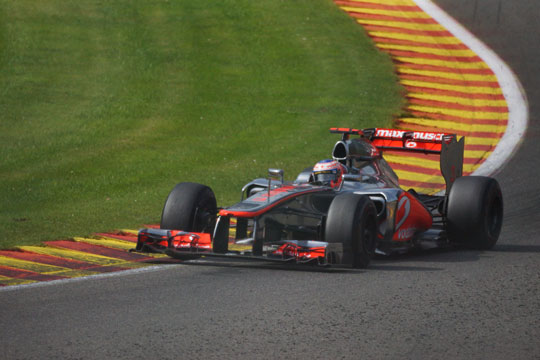 Spa Francorchamps - Jenson Button at the 2012 Belgian Grand Prix